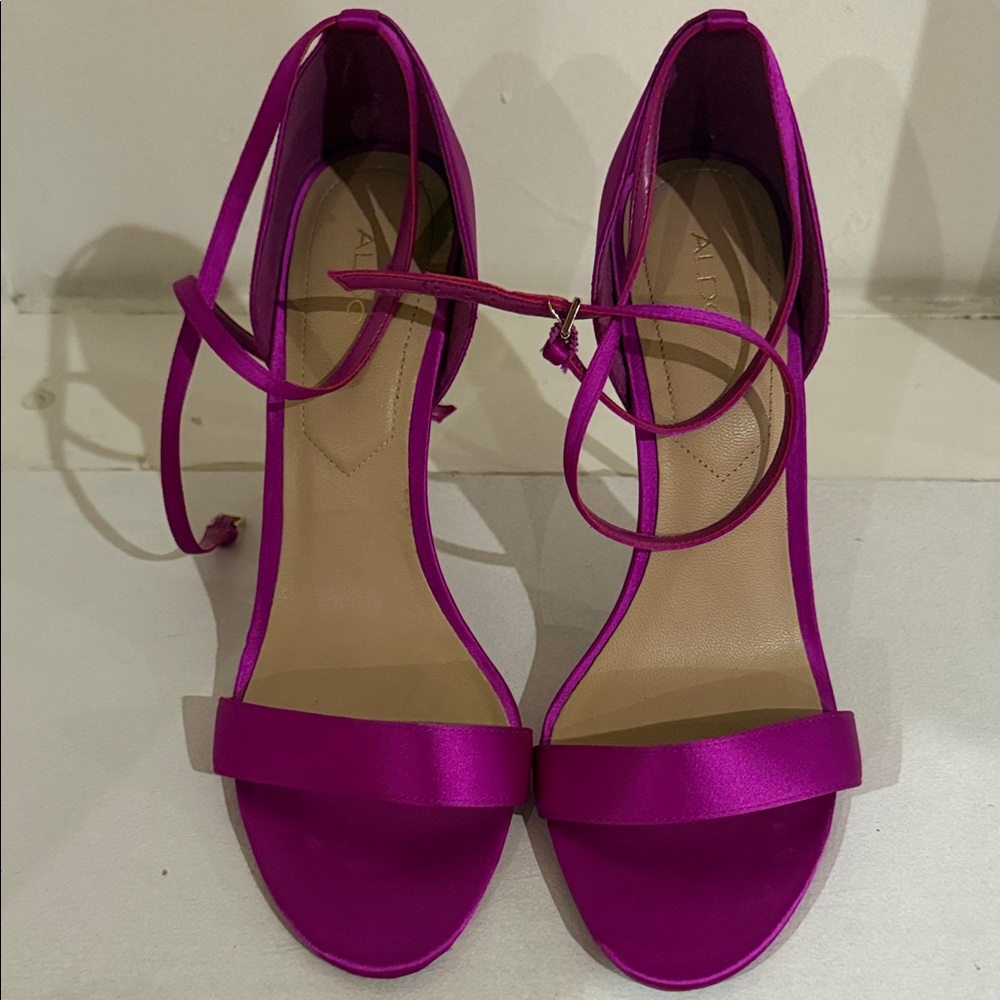 Aldo Fuchsia Strappy Heels